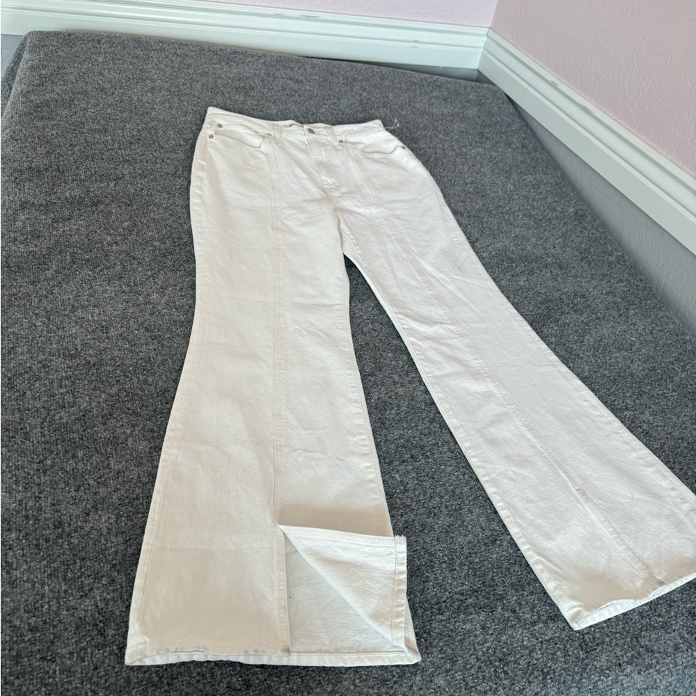 Madewell Baggy Flare Women’s Jeans Tile‎ White Size 30 - Picture 5 of 16